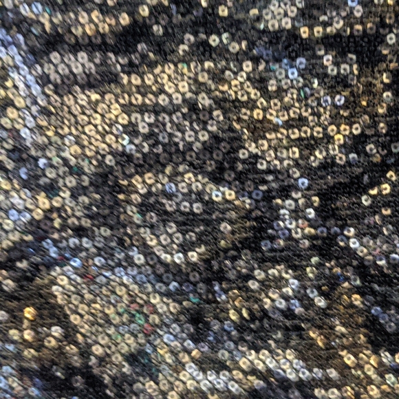 Snakeskin Sequin print mini skirt Express Large - Picture 4 of 5